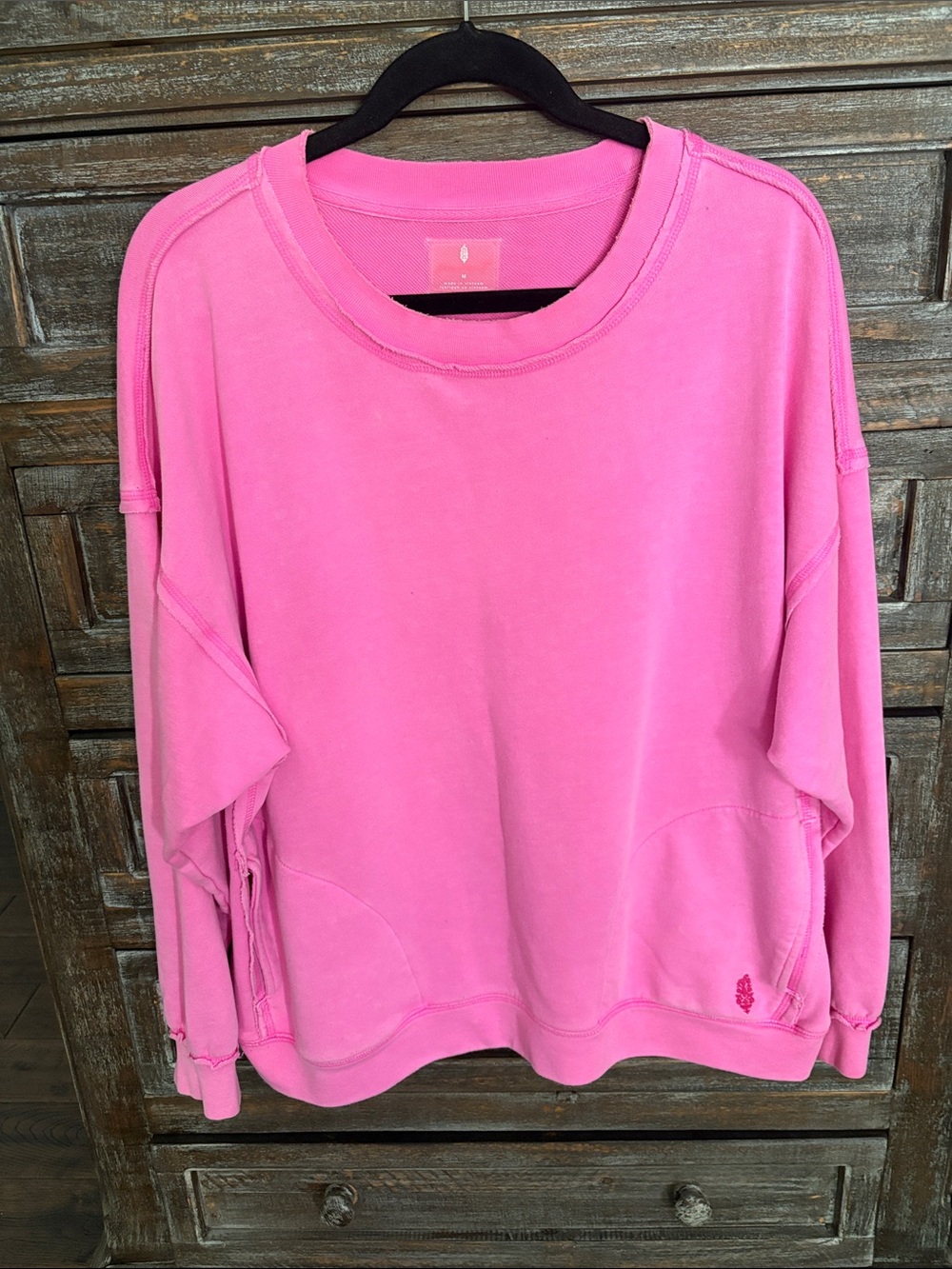 FP Movement by Free People Bubblegum Pink Relaxed Crewneck Sweatshirt